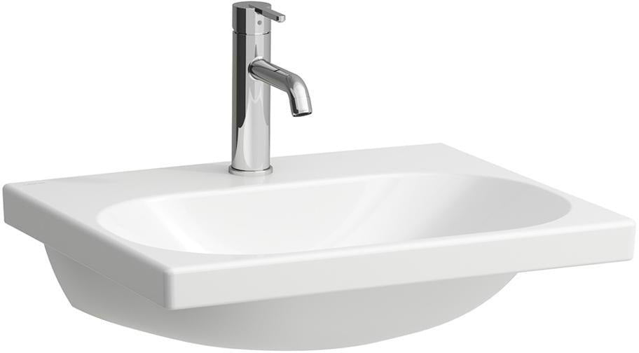 LAUFEN Waschtisch LUA 55x46 cm unterbaufähig mit Überlauf und 1 Hahnloch in Weiß