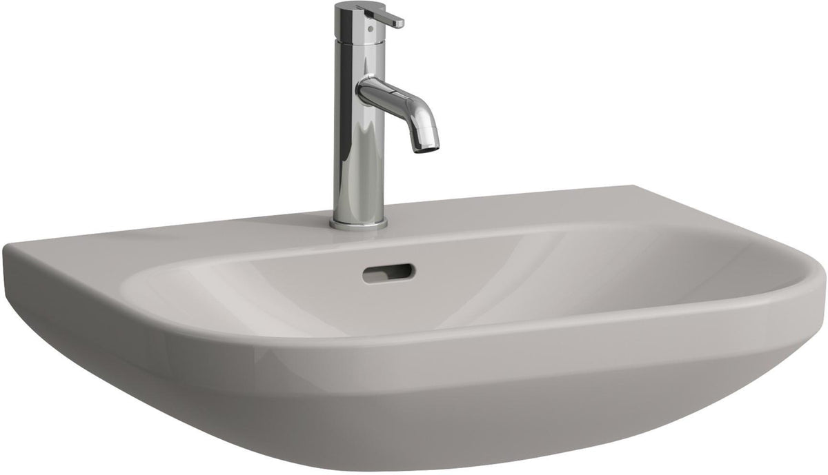 LAUFEN Waschtisch LUA 60x46 cm mit Überlauf, 1 Hahnloch, weiß – Designer-Keramik von Toan Nguyen