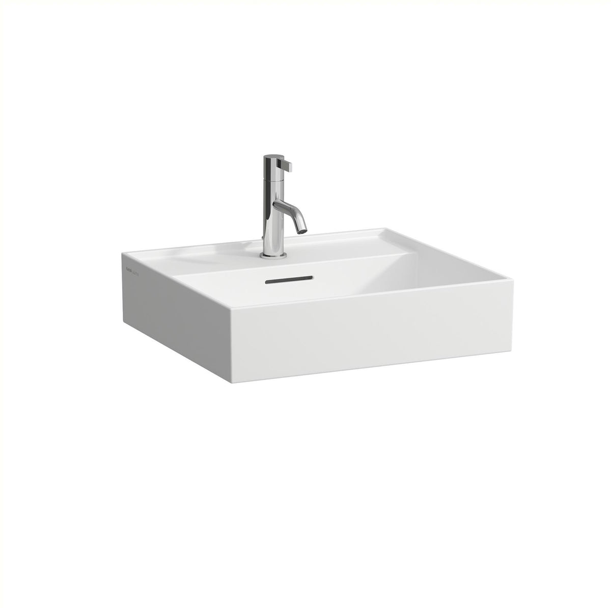 LAUFEN Aufsatzwaschtisch KARTELL 500x460 mm, 1 Hahnloch, mit Überlauf, weiß