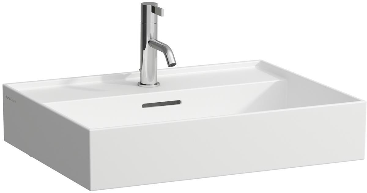 LAUFEN Aufsatzwaschtisch KARTELL 600x460 mm mit Überlauf und 1 Hahnloch in Weiß