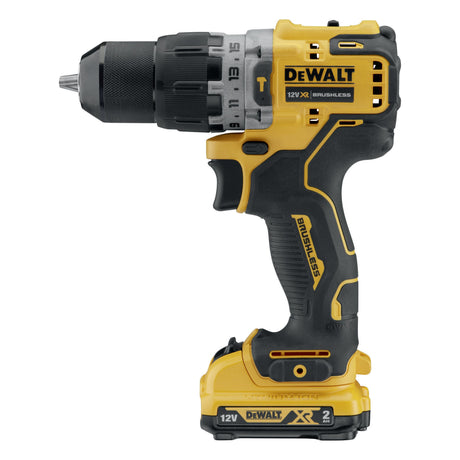 DEWALT Akku-Schlagbohrschrauber DCD706D2 12V 2Ah – bürstenloser Motor, 57,5 Nm, 1,5-10 mm