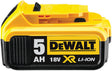 DEWALT Akku-Pack DCB184 18V 5Ah – Lithium-Ionen-Akku mit LED-Ladestandsanzeige