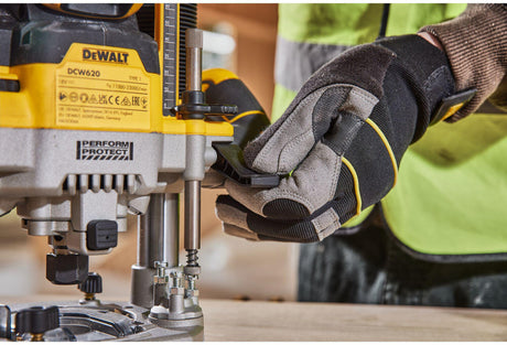 DEWALT Akku-Oberfräse DCW620H2-QW 18V – Bürstenloser Motor, 11000-23000 min-¹, 8/12 mm Spannzange
