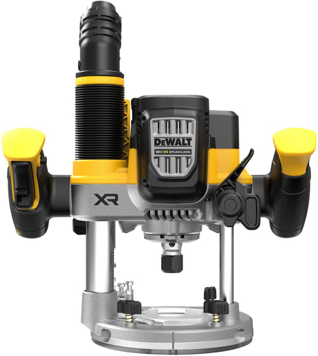 DEWALT Akku-Oberfräse DCW620H2-QW 18V – Bürstenloser Motor, 11000-23000 min-¹, 8/12 mm Spannzange
