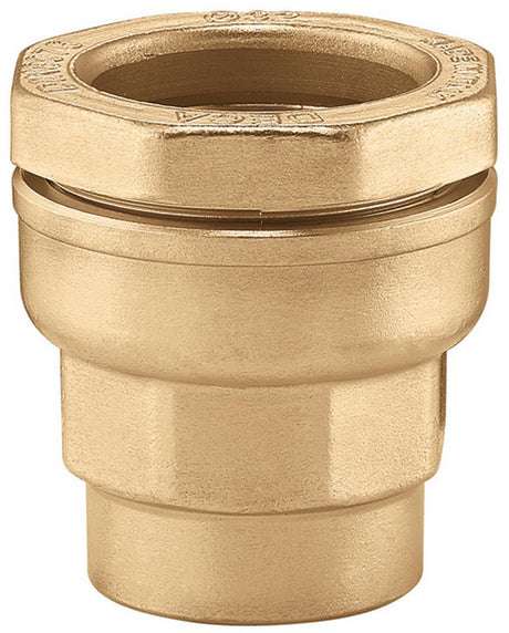CALEFFI Anschlussverschraubung IG reduziert 32 mm x 3/4" IG für PE-Kunststoffrohr, Messing, Serie 875