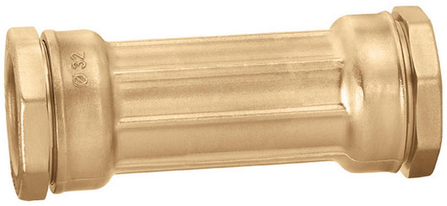 CALEFFI Reparaturmuffe 870 für PE-Kunststoffrohr 25 mm – Messing, 16 bar