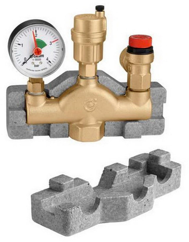 CALEFFI Kesselgruppe 302 mit Isolierung, 1 Zoll, 3 bar, bis 50 kW