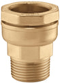 CALEFFI Anschlussverschraubung AG 20 mm x 1/2" AG für PE-Kunststoffrohr, Messing, Serie 861