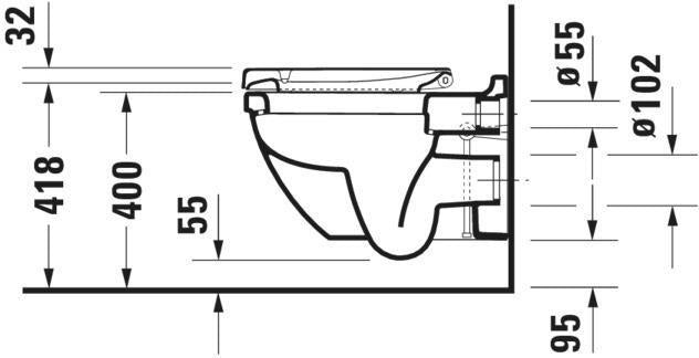 DURAVIT WC-Sitz Starck 3 mit SoftClose Absenkautomatik, Edelstahl-Scharniere, weiß