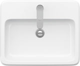 DURAVIT Qatego Einbauwaschtisch 550 mm Weiß mit HygieneGlaze, 1 Hahnloch & Überlauf