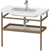 DURAVIT DuraStyle Möbel-Accessoire mit Ablage & Handtuchhalter 440x940x805 mm Weiß Matt/Eiche Massiv