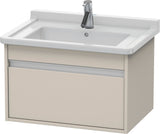 DURAVIT Ketho Waschtischunterbau 650 mm wandhängend basalt matt 1 Auszug