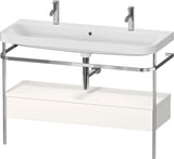 Duravit Happy D.2 Waschtischset 1175 mm mit Metallkonsole, Schubkasten und Waschschüssel