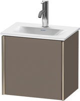 Duravit XViu Waschtischunterbau wandhängend 1 Tür 430 mm dolomiti grey hochglanz