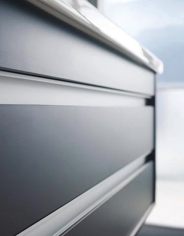 Duravit Ketho Waschtischunterbau wandhängend 800 mm basalt matt mit 2 Schubkästen