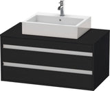 DURAVIT Ketho Waschtischunterbau wandhängend 1000 mm basalt matt – 2 Schubkästen, Soft-Close