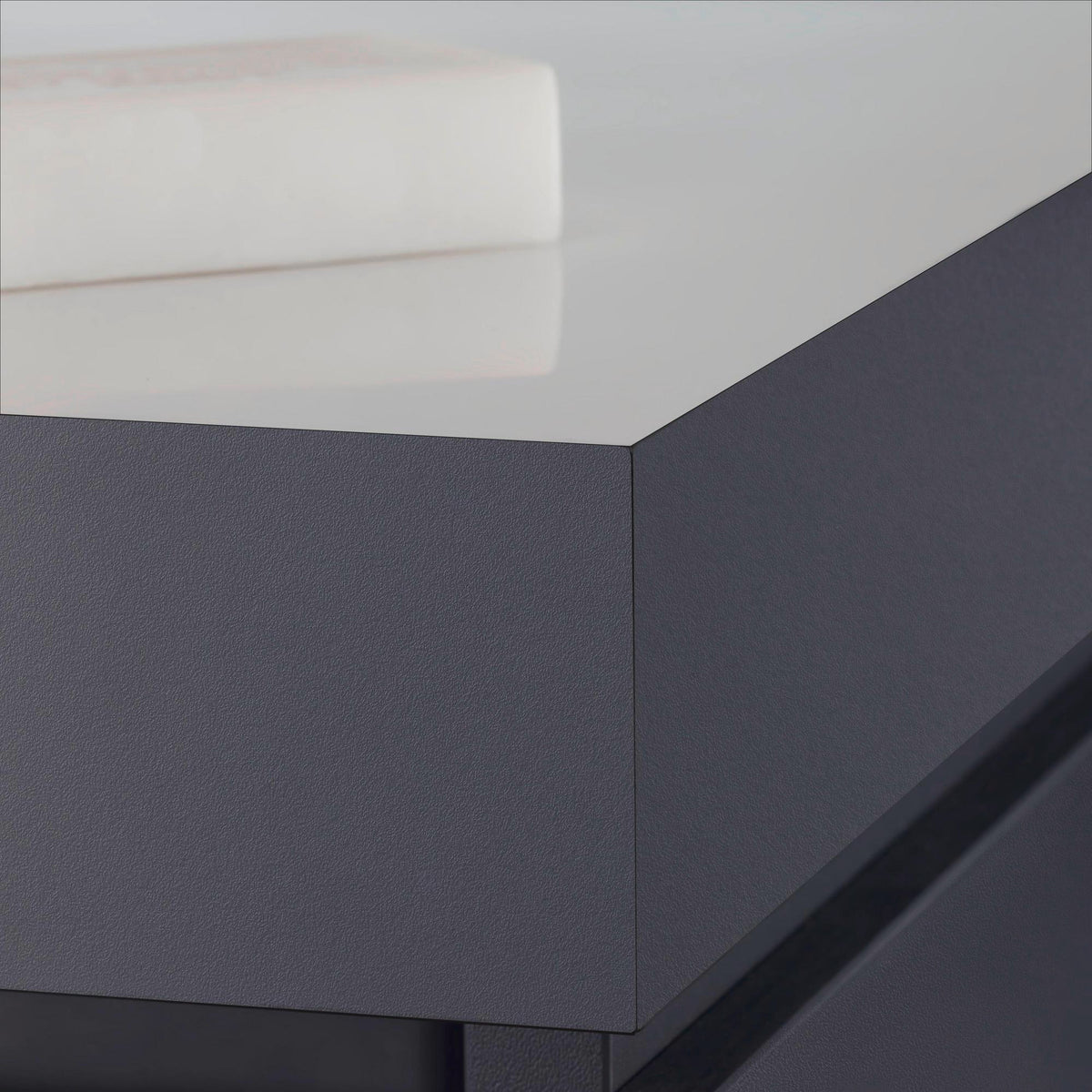 DURAVIT L-Cube c-bonded Waschtischset 1000 mm mit Vero Air, weiß matt, 1 Auszug, wandhängend