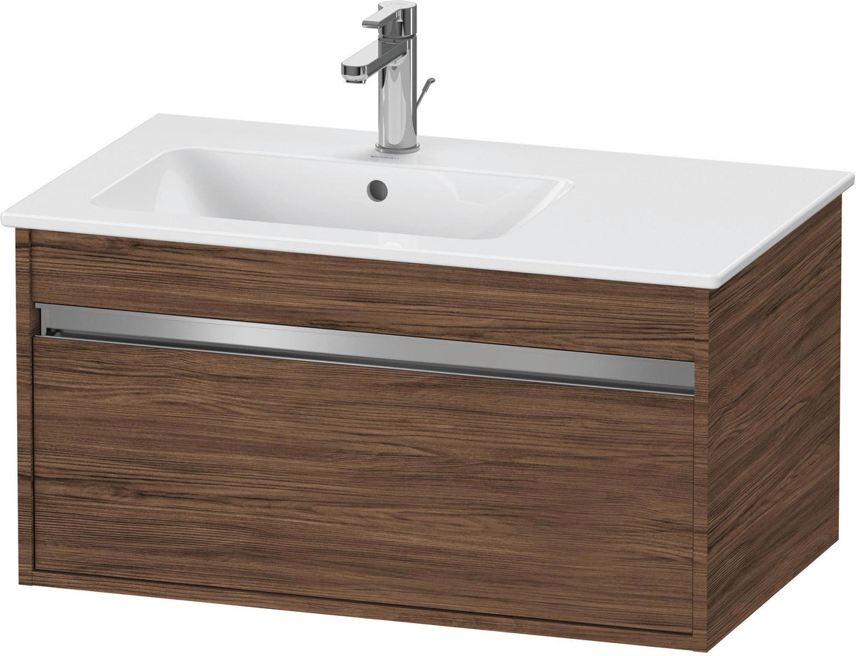 Duravit Ketho Waschtischunterbau 800 mm betongrau matt mit 1 Auszug und Soft-Close