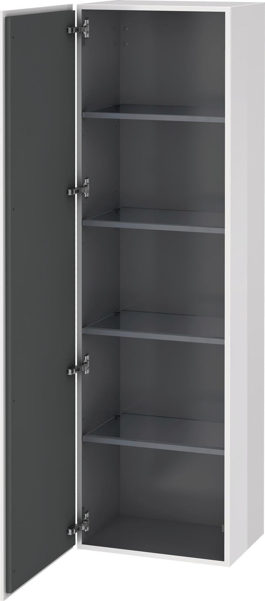 DURAVIT L-Cube Hochschrank 500 mm Eiche Marmor iert, wandhängend, Soft-Close, 1 Tür