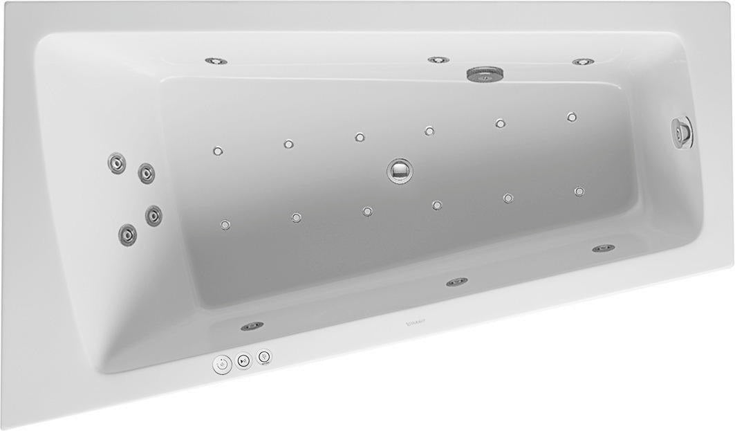 DURAVIT Paiova Whirlwanne 1700x1000 mm Weiß mit Air-System und Acrylverkleidung