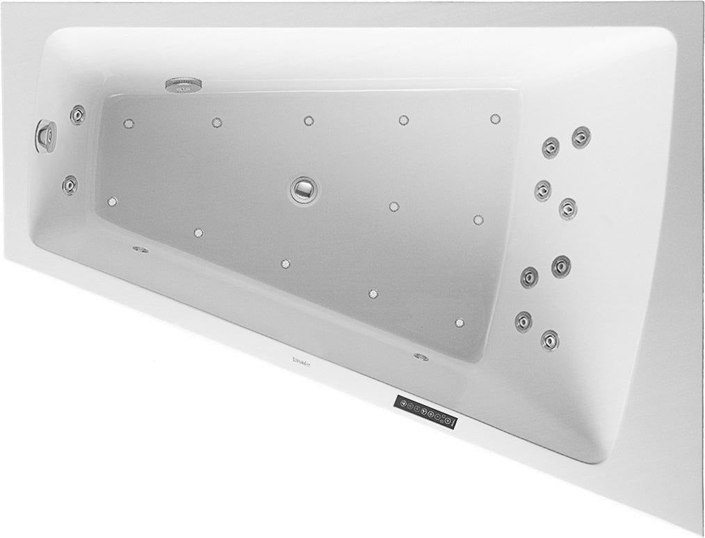 DURAVIT Paiova Whirlwanne 1700x1300 mm weiß mit Air-System, Ecke rechts, inkl. Acrylverkleidung