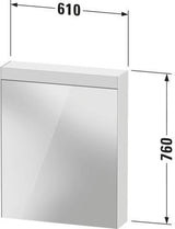 Duravit Spiegelschrank Best mit LED-Beleuchtung, 610 mm, Anschlag links, Soft-Close