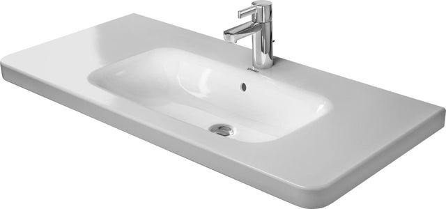 DURAVIT DuraStyle Möbelwaschtisch 1000 mm mit Überlauf, ohne Hahnloch, weiß