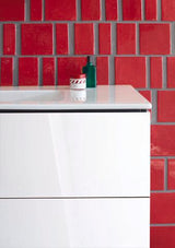 DURAVIT ME by Starck Möbelwaschtisch 1230 mm Weiß Seidenmatt mit Überlauf und 1 Hahnloch