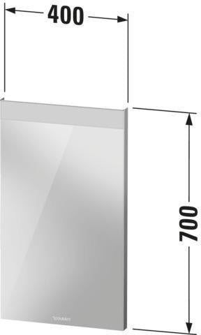 DURAVIT Licht & Spiegel Wandspiegel 400x700mm beleuchtet IP44 mit Befestigungsmaterial