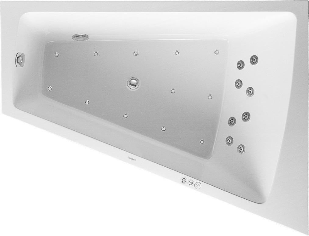 DURAVIT Paiova Whirlwanne 1700x1300 mm weiß mit Air-System, Ecke rechts, inkl. Acrylverkleidung