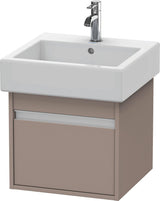 DURAVIT Ketho Waschtischunterbau wandhängend 440x450x410 mm 1 Auszug basalt matt