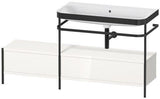 Duravit Waschtischset Happy D.2 Plus 1600x490mm Taupe Supermatt – Einrichtungssystem Nussbaum rechts