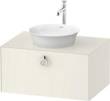 Duravit White Tulip Waschtischunterbau 800 mm, 1 Auszug, weiß seidenmatt, wandhängend, Design Philippe Starck