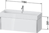 Duravit Waschtischunterbau XVIU 1184 mm weiß matt – wandhängend mit Tip-On-Technik für Vero Air