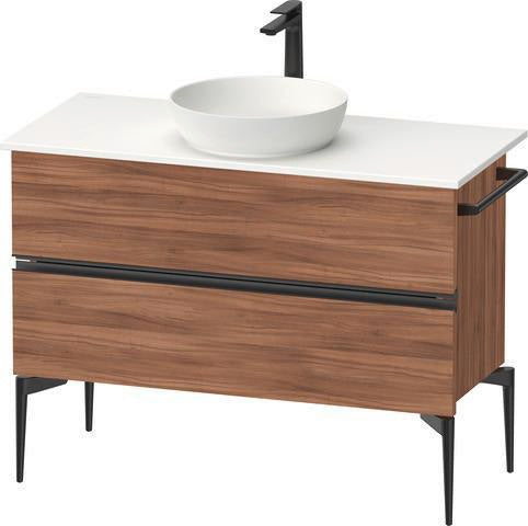 DURAVIT Sivida Waschtischunterbau 1045 mm, bodenstehend, 2 Schubkästen, Soft-Close, Weiß Matt