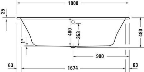 DURAVIT Qatego Whirlwanne 1800x800mm Weiß Einbau inkl. Fußgestell & Ab-/Überlaufgarnitur