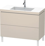 DURAVIT L-Cube c-bonded Waschtischset 1000 mm mit Tip-on Technik und Soft-Close