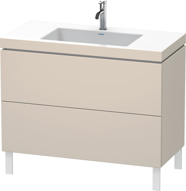 DURAVIT L-Cube c-bonded Waschtischset 1000 mm mit Tip-on Technik und Soft-Close