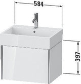 Duravit Waschtischunterbau XVIU 584 mm weiß matt mit Tip-On-Technik für Vero Air
