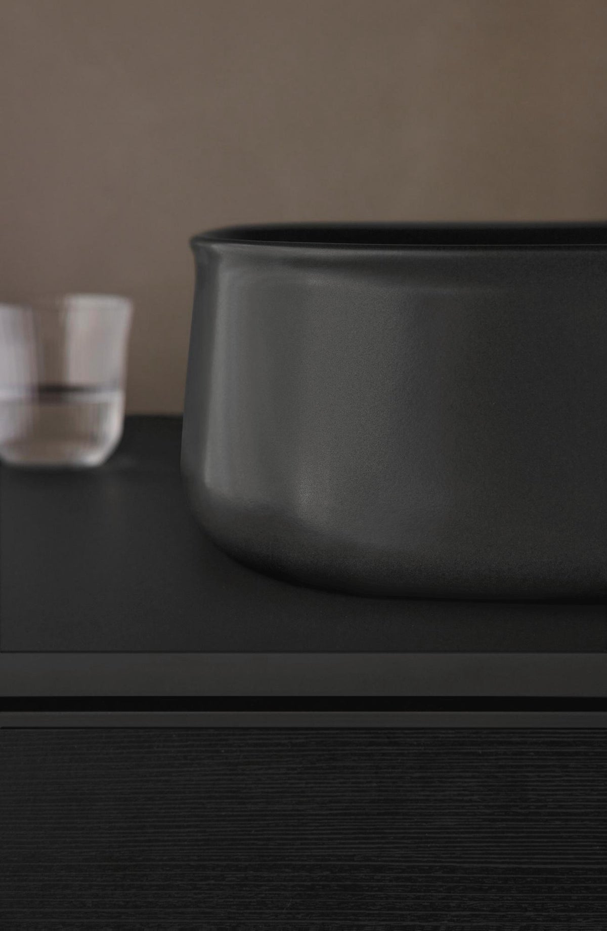 Duravit Zencha Konsolen-Waschtischunterbau 1600 mm Eiche Anthrazit mit 2 Auszügen