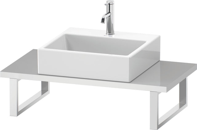 DURAVIT L-Cube Konsole Compact 1 Ausschnitt, 30x480x800 mm, Dolomiti Grey HGL