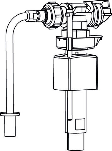 DURAVIT Füllventil Universal mit WA unten 3/8 Zoll – Ersatzteil für Sanitär