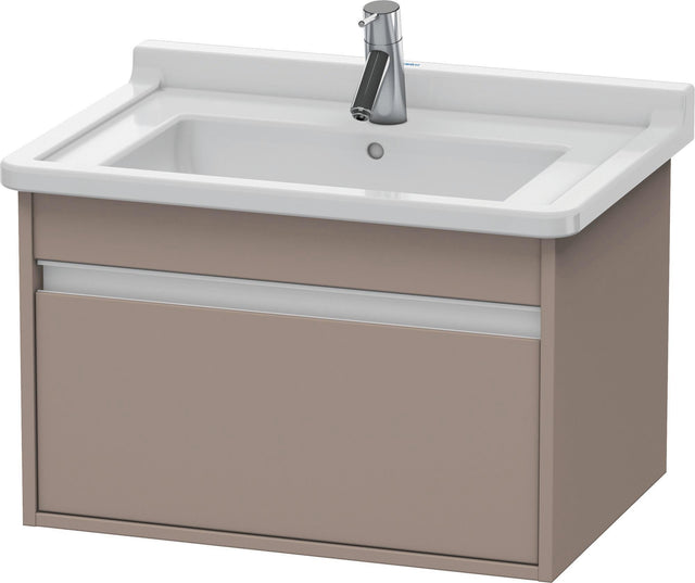 DURAVIT Ketho Waschtischunterbau 650 mm wandhängend basalt matt 1 Auszug