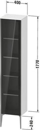 DURAVIT Hochschrank XViu 1770 mm Parsolglas seidenglänzend mit Tip-on Technik