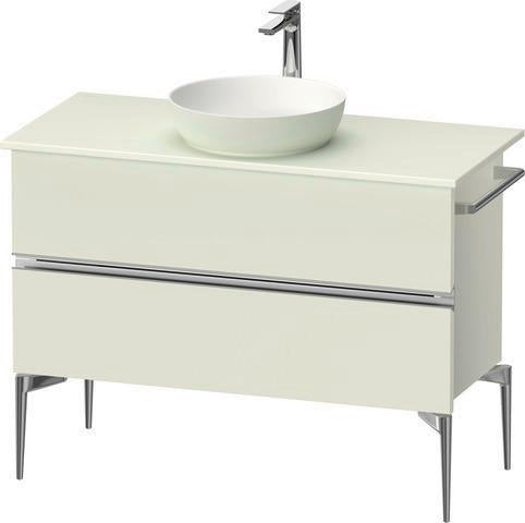 DURAVIT Sivida Waschtischunterbau 1045 mm, bodenstehend, 2 Schubkästen, Soft-Close, Weiß Matt