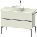 DURAVIT Sivida Waschtischunterbau 1045 mm, bodenstehend, 2 Schubkästen, Soft-Close, Weiß Matt