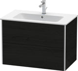 Duravit XSquare Waschtischunterbau 610 mm Nachtblau Seidenmatt mit 2 Schubkästen