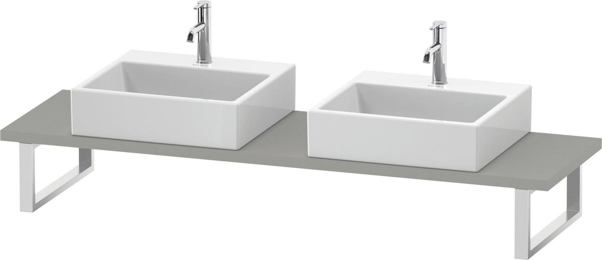 Duravit DuraStyle Compact Konsole 2 Ausschnitte 30x480x800 mm Weiß Matt – Variable Breite