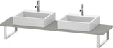 Duravit DuraStyle Compact Konsole 2 Ausschnitte 30x480x800 mm Weiß Matt – Variable Breite