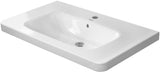 DURAVIT DuraStyle Möbelwaschtisch 800 mm Weiß mit Überlauf, ohne Hahnloch